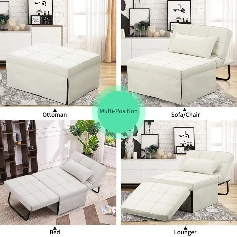 4-1 Adjustable Sleeper Sofa Chair with Ottoman, Sofa Bed ,Couch Bed