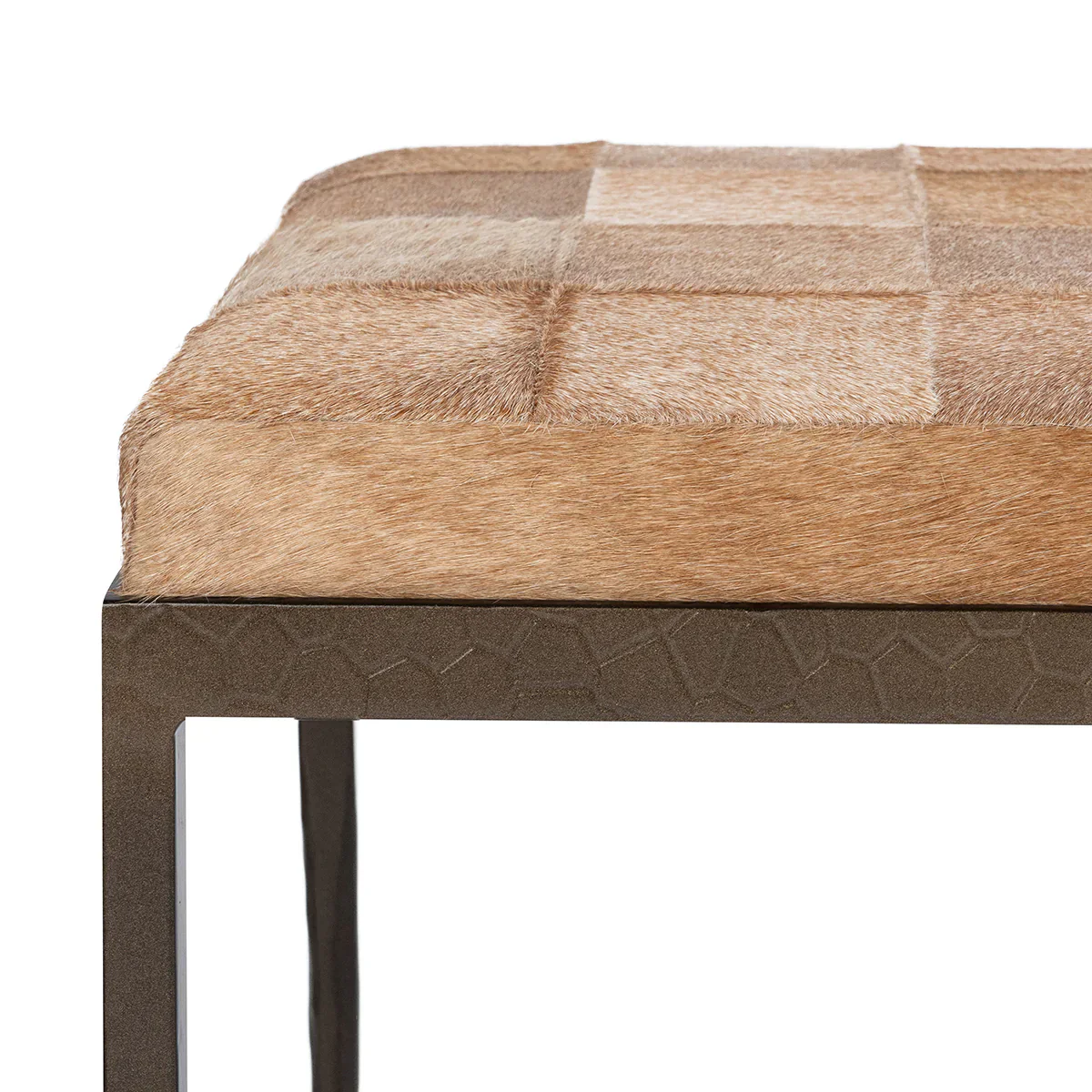 Achen Hide Bench - Blonde
