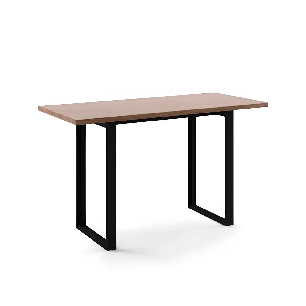 Industrial Walnut Rectangular Large Dining Bar Table