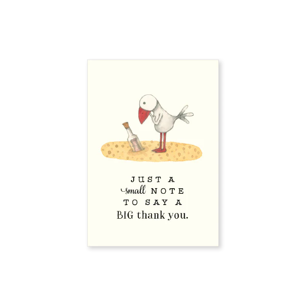 Affirmations - Twigseeds Mini Thank You Card - Just a small note - T326