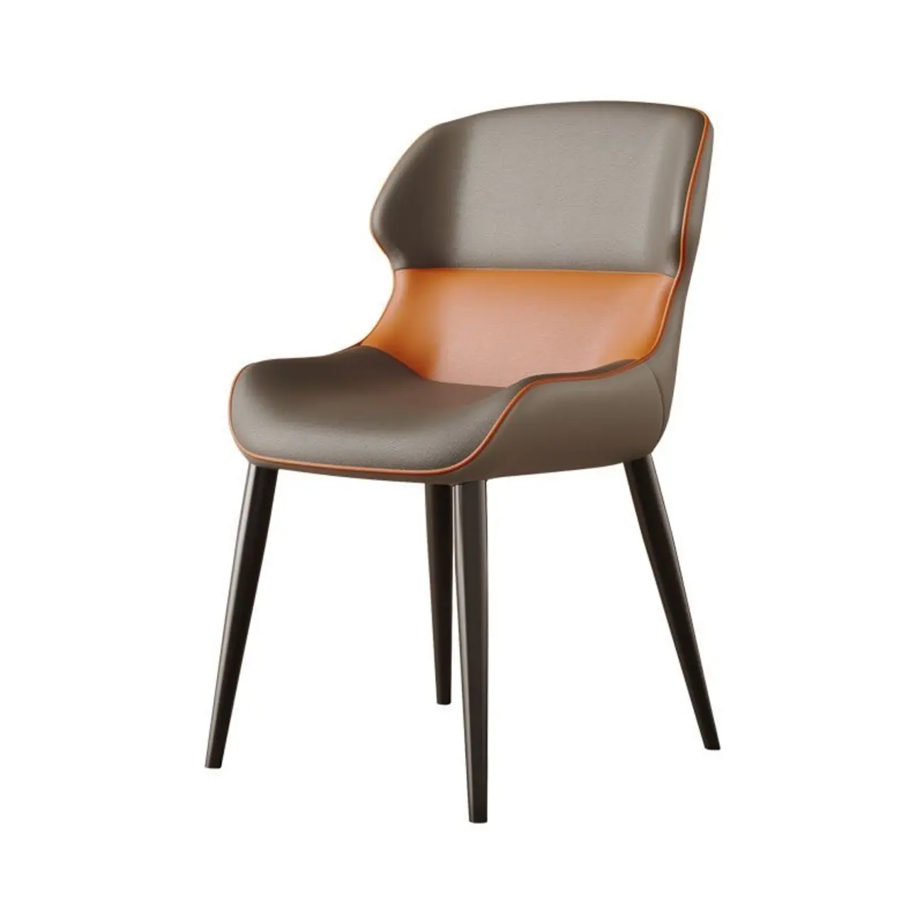 Modern Faux Leather Full Back Dining Chair