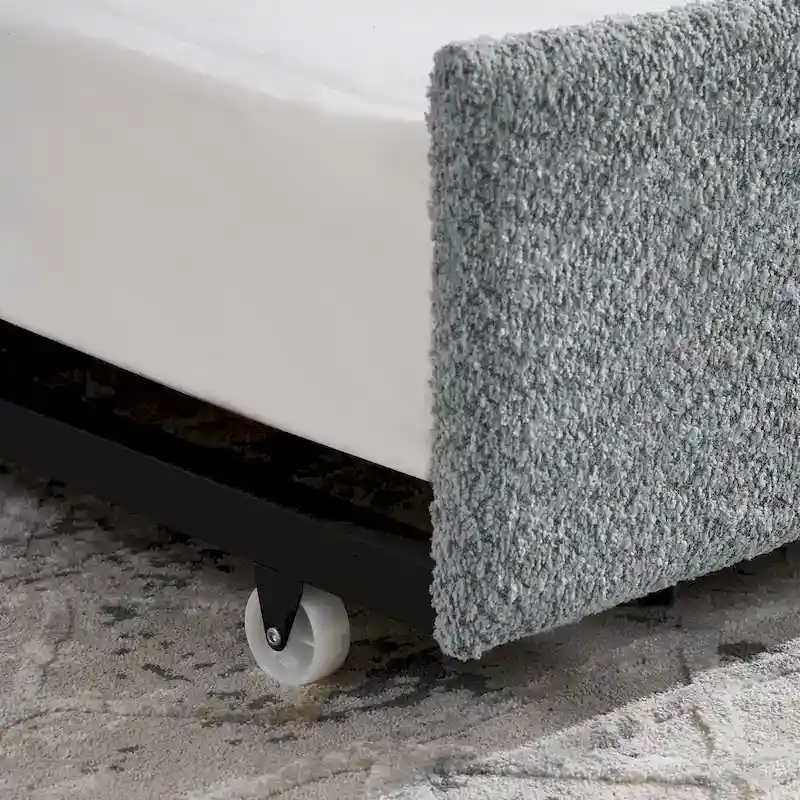 Twin Boucle Daybed with Trundle