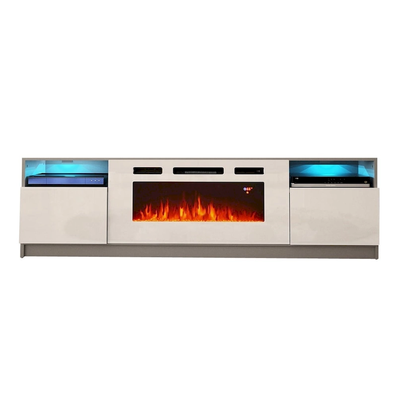 Strick & Bolton Amsden Electric Fireplace TV Stand