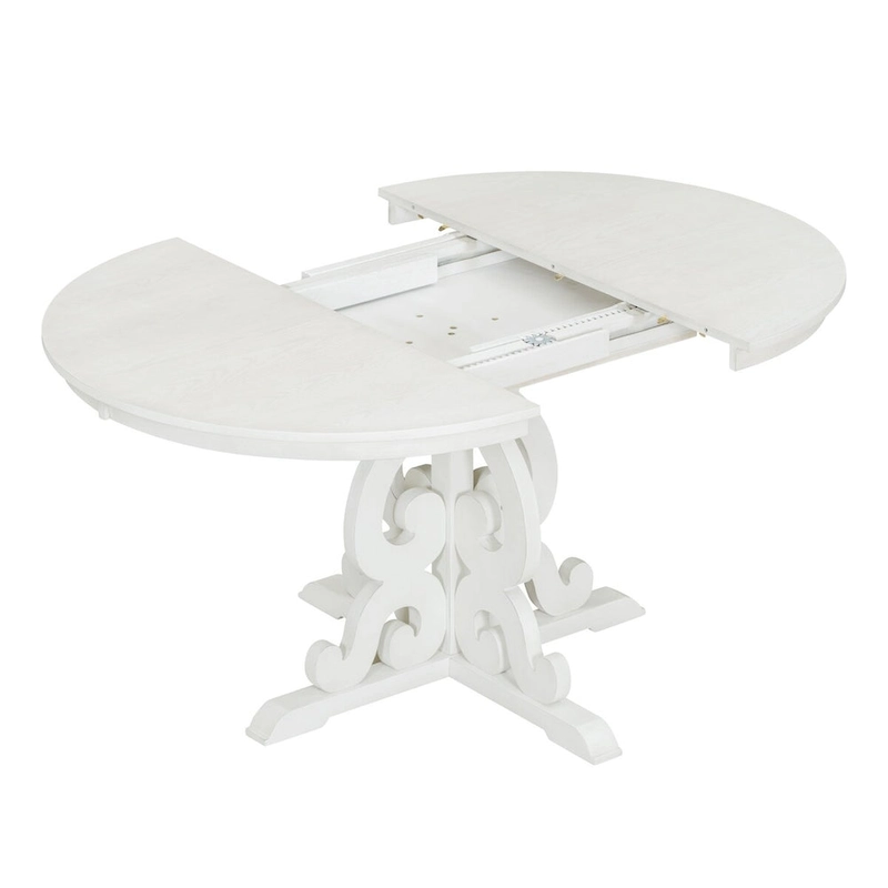 5-Piece Retro Functional Dining Set 1 Extendable Table