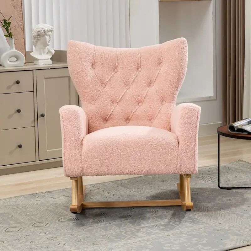 Tufted Rocking Chair Single Sofa Accent Rocker