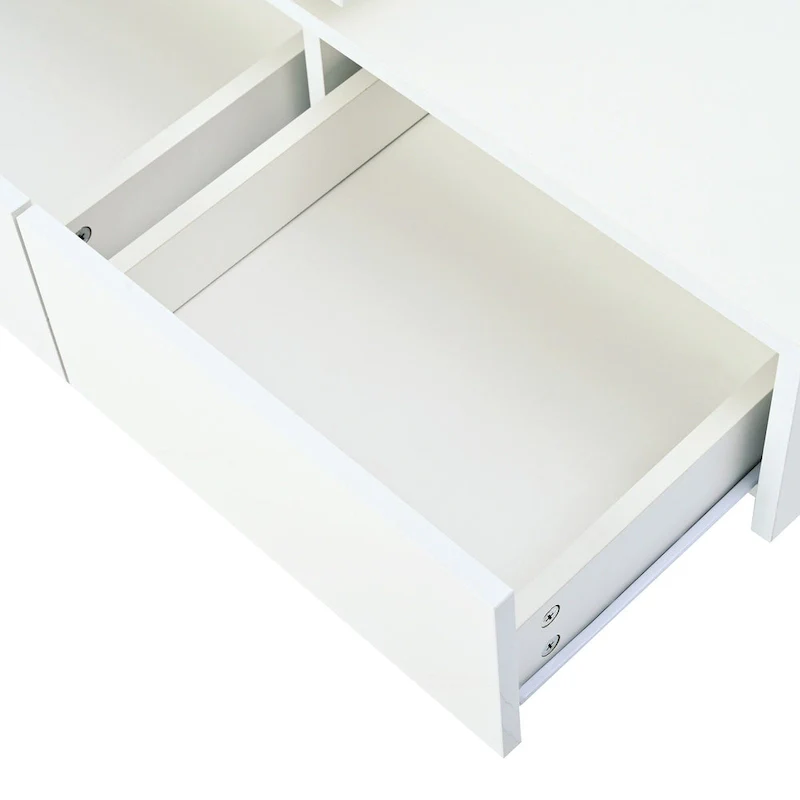 Square Wood Coffee Table with High Gloss finish