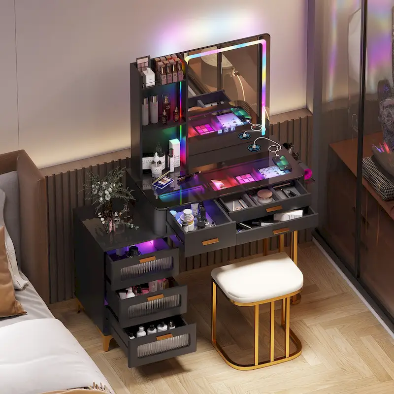 Makeup Vanity with LED Light