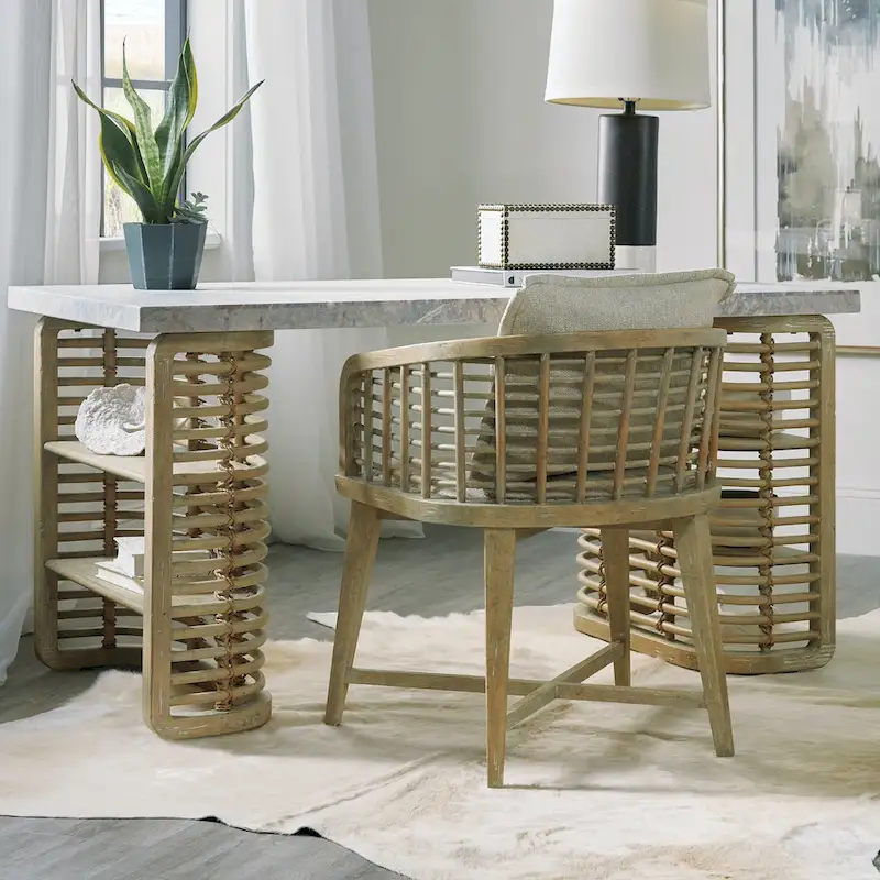 Hooker Furniture Surfrider 60  Wide Modern Beach Coastal Writing Desk