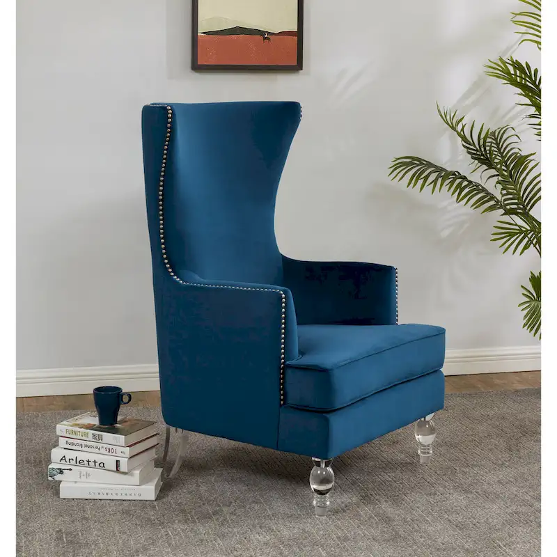 SAFAVIEH Couture Cath Modern Wingback Chair - 29Wx32Dx45H