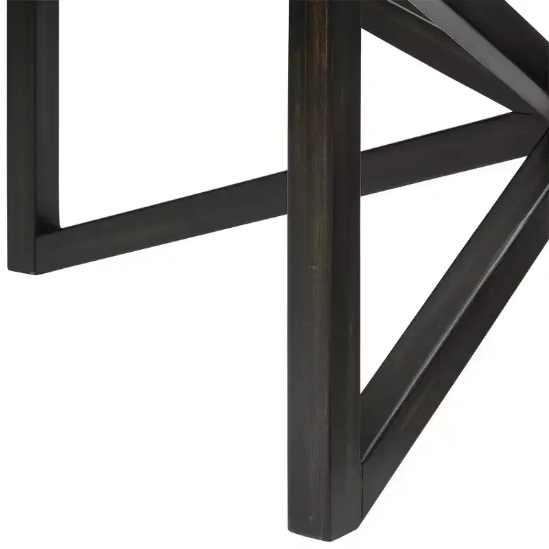 Round/Oval Coffee Table Glass End Table Cocktail Table Sofa Table Side Table Center Table, Black/Cherry-ModernLuxe