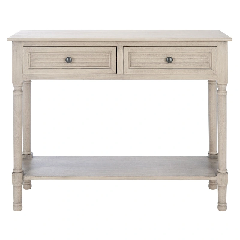 SAFAVIEH Tinnie 2-Drawer Console Table - 36 W x 13 L x 29.5 H - 36Wx13Dx30H