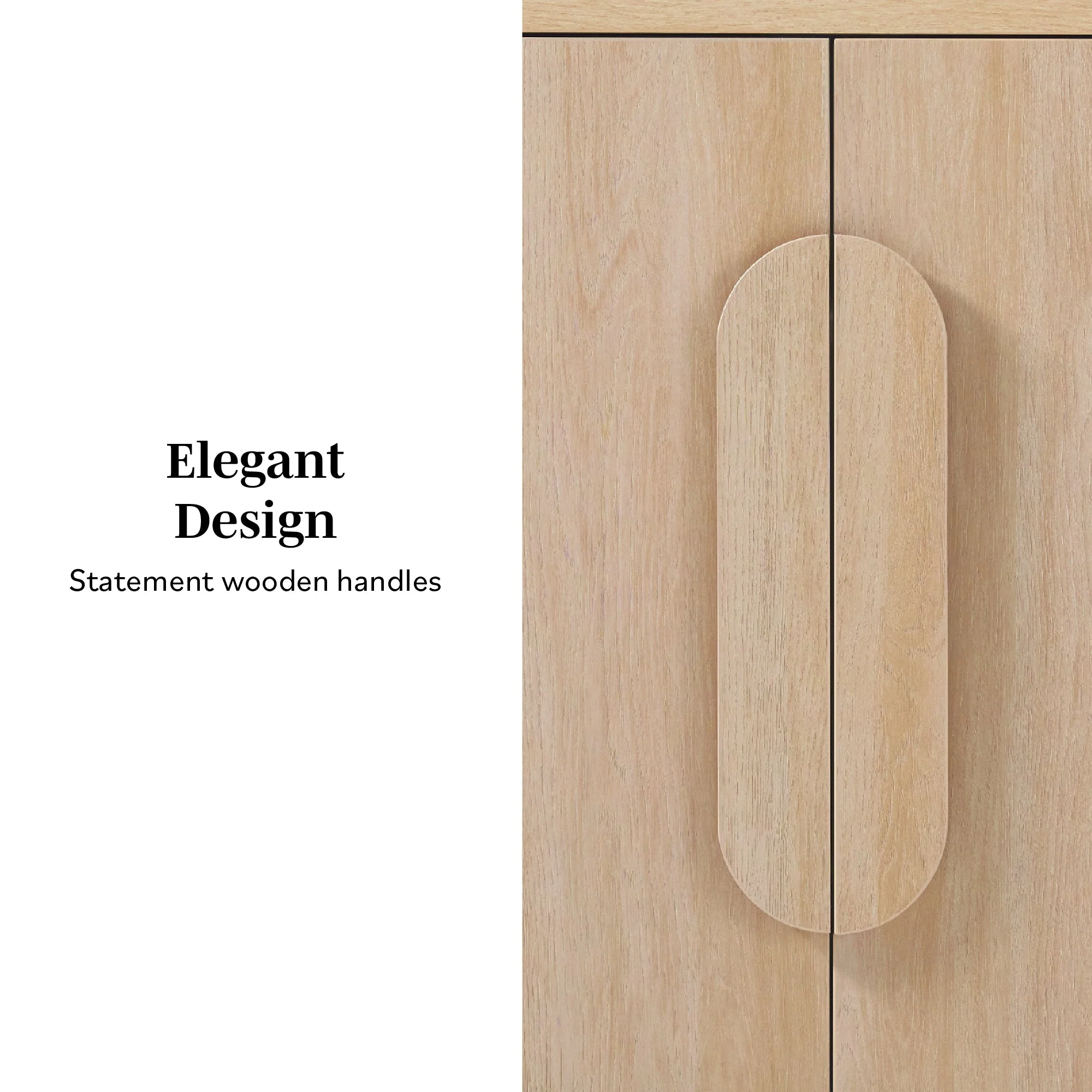 Chantelle Modern Curved Buffet Sideboard and TV Stand