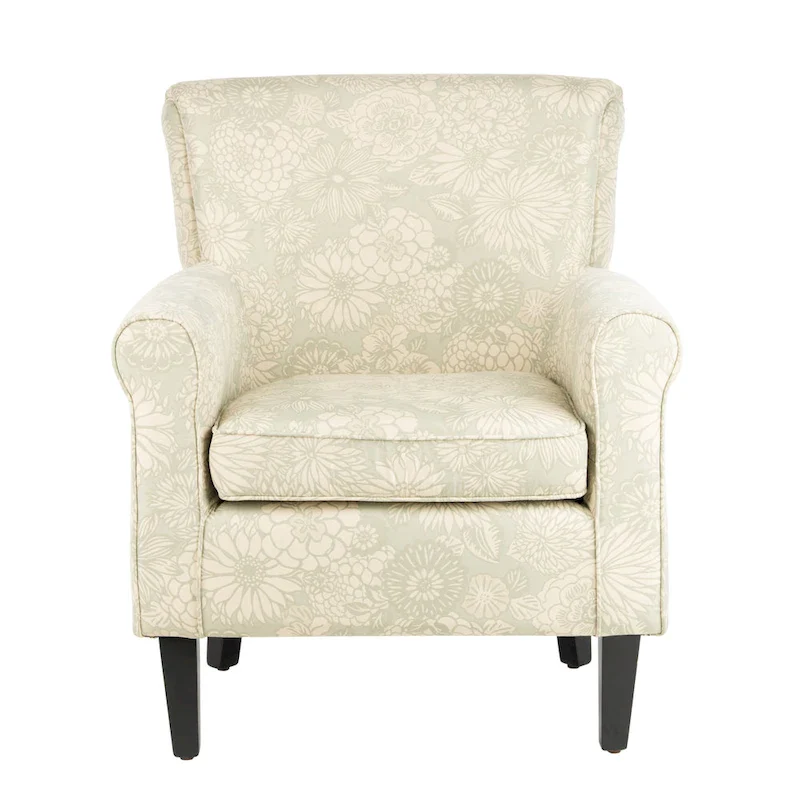 SAFAVIEH Gramercy Garden Motif Grey Club Chair - 30W x 33D x 32H