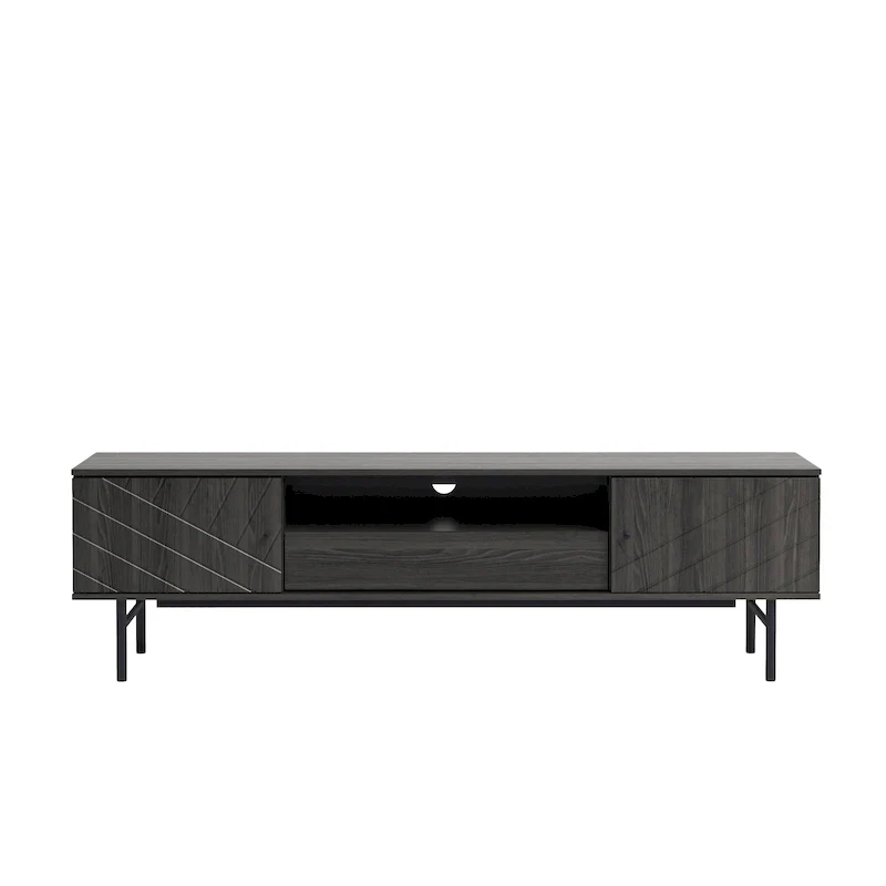 70.6 Media Console Oak Effect TV Stand