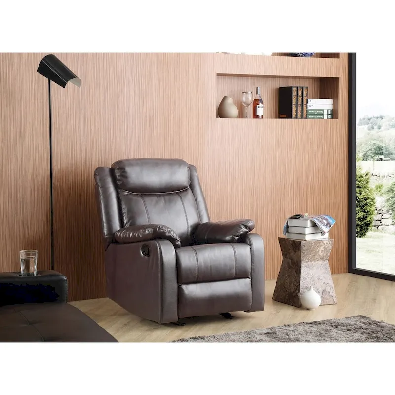 Copper Grove Zug Faux Leather Rocking Recliner