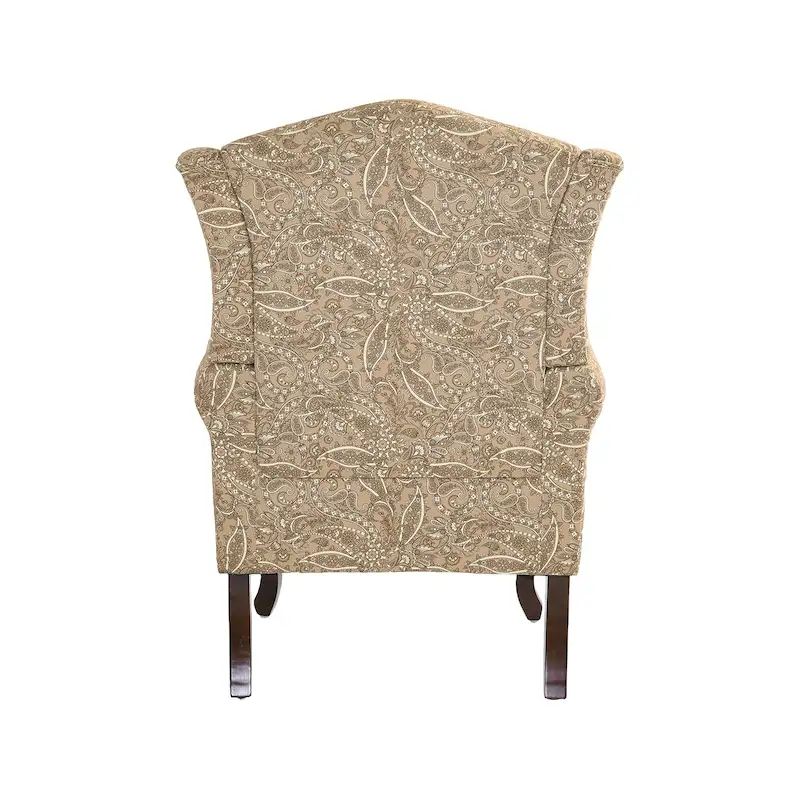 2 Set Traditional Wingback Accent Chairs Upholstered Armchair