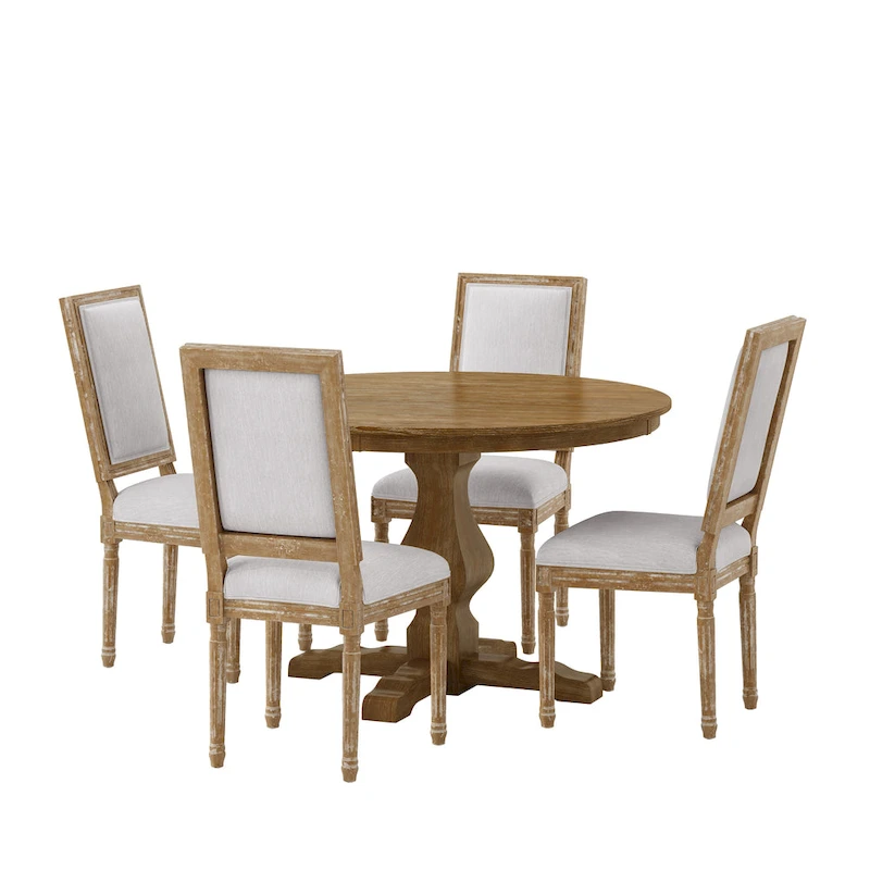 Remuda Upholstered 5 Piece Circular Dining Set by Christopher Knight Home