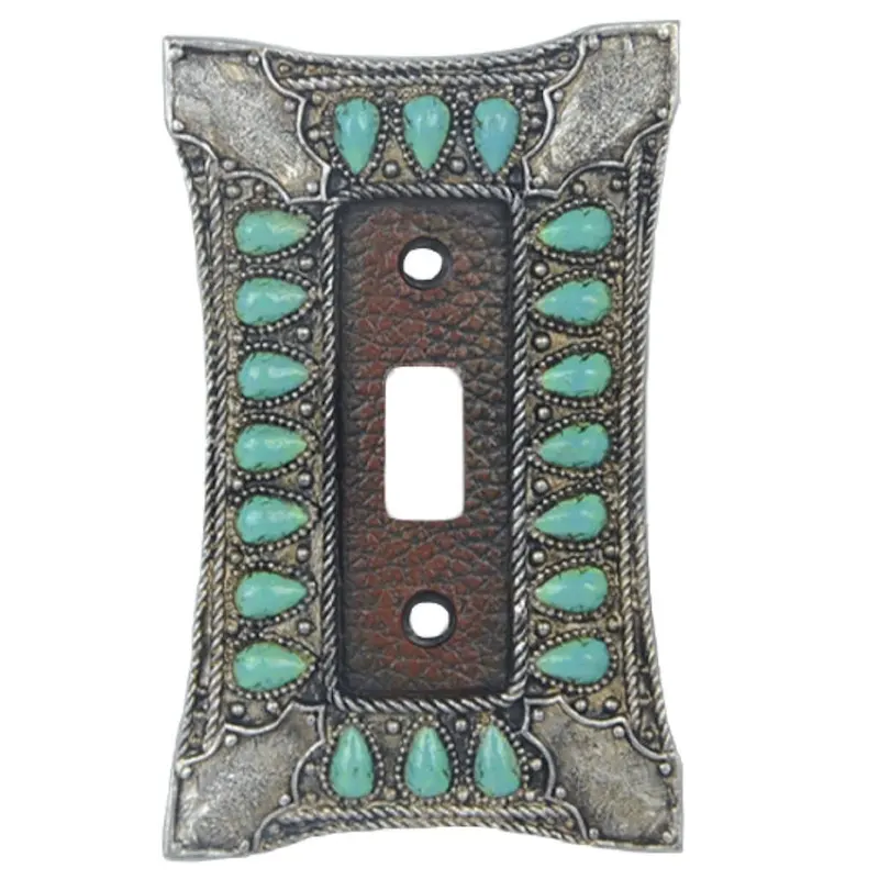 Turquoise Switchplate, Double Rocker