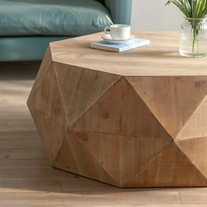 38 Three-dimensional Embossed American Retro Style Coffee Table