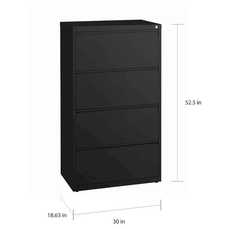 Hirsh HL10000 Commercial 4-drawer Lateral File Cabinet