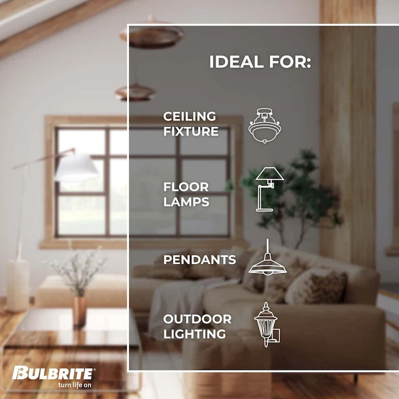 Bulbrite Single 4 Watt Dimmable Antique Grand Nostalgic Droplet Medium (E26) LED Bulb - Amber Light