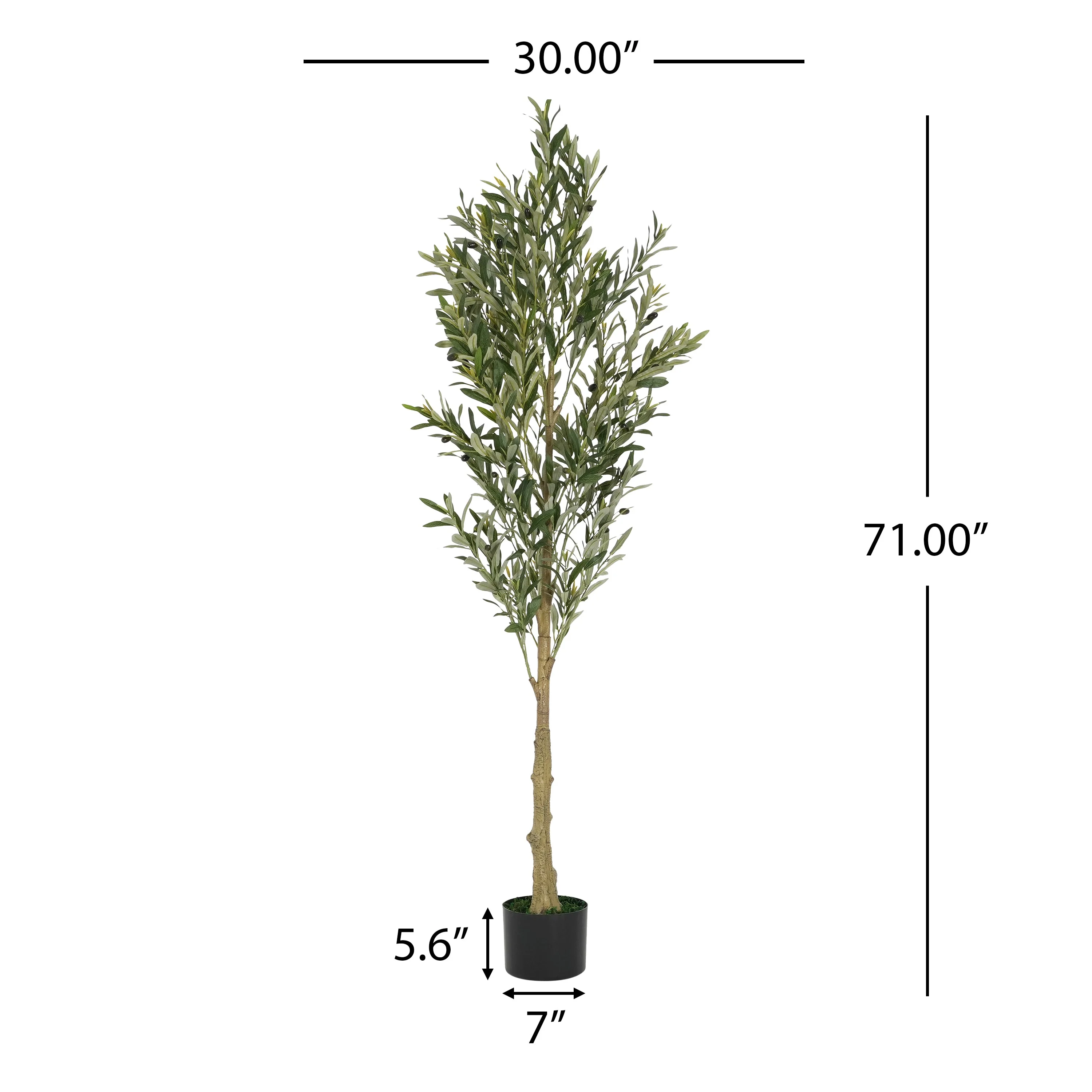 Walker Edison | 6' Artificial Olive Tree with Pot