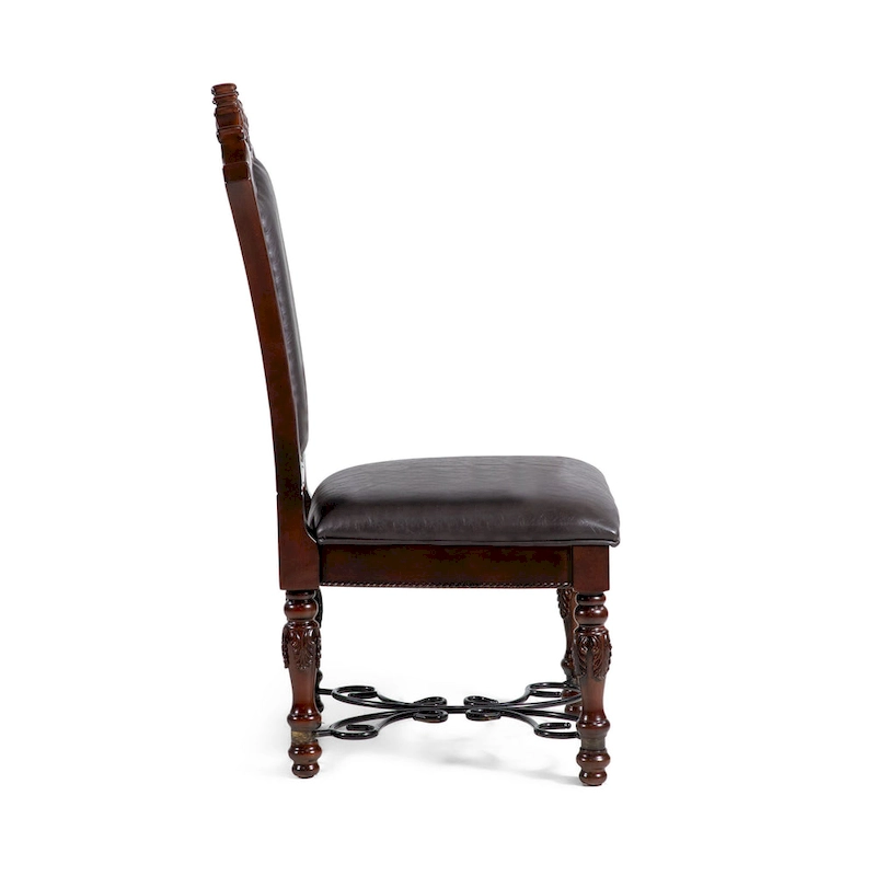 Baburam Traditional Cherry 7-piece Expandable Dining Set by Furniture of America