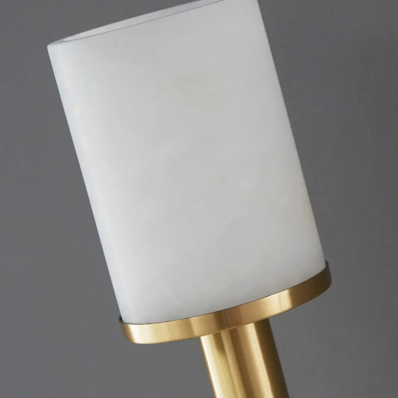 Modern Black Wall light with Sintered Stone Shade