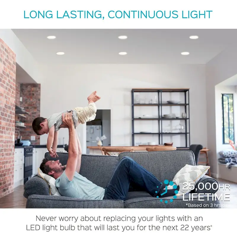 Luxrite BR40 LED Light Bulbs,14W= 85W Dimmable, 1100 Lumen, LED Flood Light Bulb, 14W, E26 Medium Base (10 Pack)