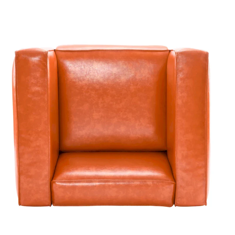 Goyette Faux Leather Club Chair