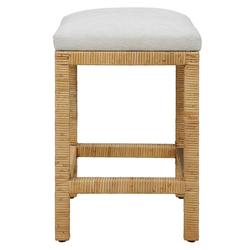 Hand Woven Solid Counter Stool - 26 - Brown