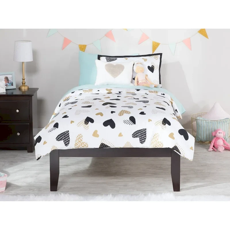 Concord Twin XL Platform Bed in Espresso