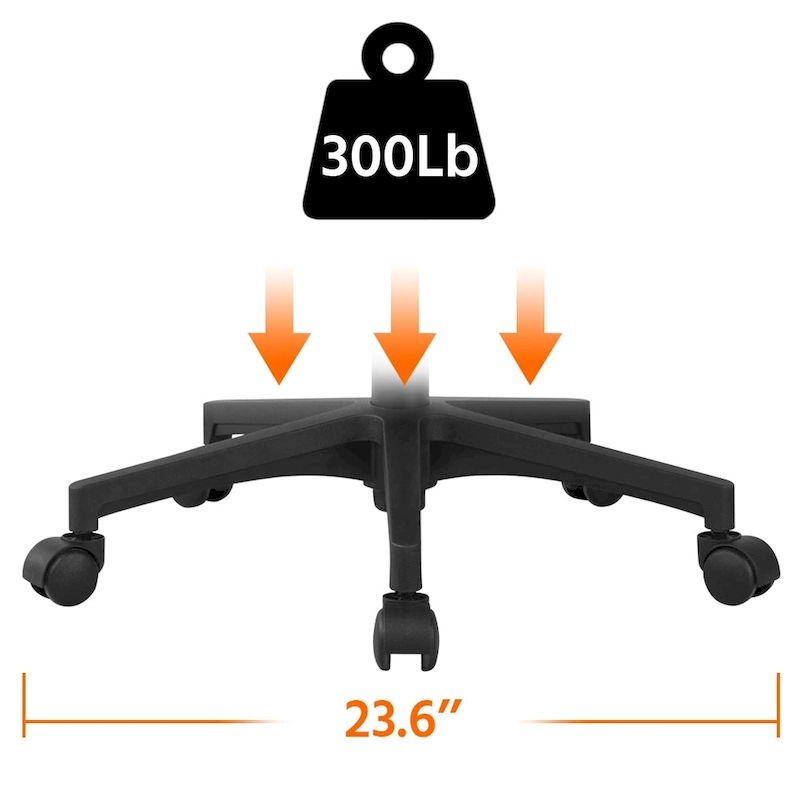 Yaheetech Adjustable Ergonomic Office Chair MidBack Mesh Swivel Chair