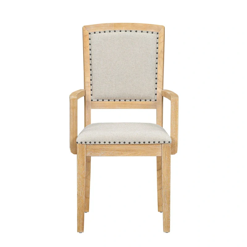 7-Piece Wooden Dining Table Set with Extendable Table & 6 Chairs