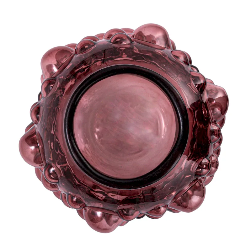 Glass Vase with Raised Dots