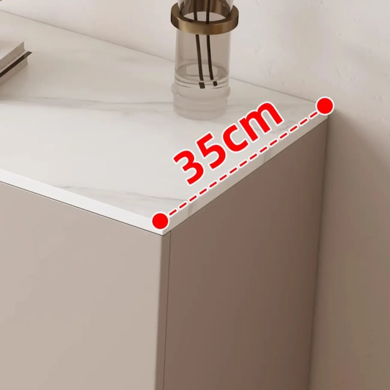 5-Tier Compact Modern Off-White Entryway Shoe Cabinet