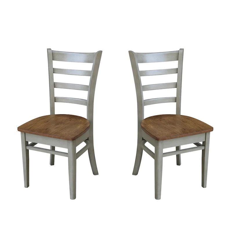 International Concepts Set of Two Emily Side Chairs