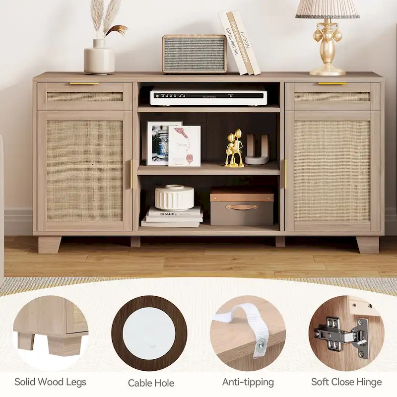 Moasis 58 Rattan TV Stand