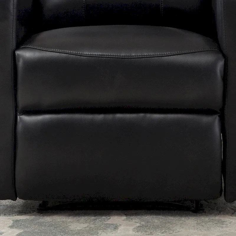 AC Pacific Modern Faux Leather Small Powered Reading Recliner