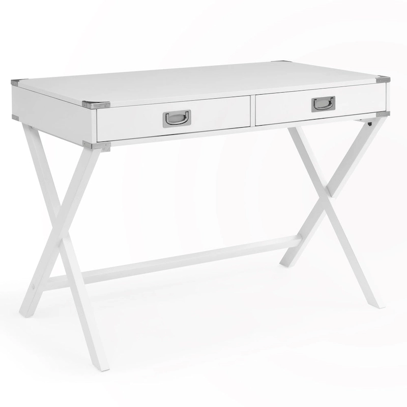 Solid Wood Computer Desk with Drawers