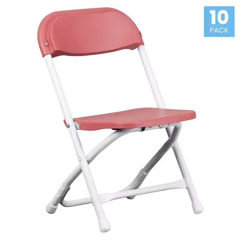 Flash Furniture 10 Pack Kids Plastic Folding Chair