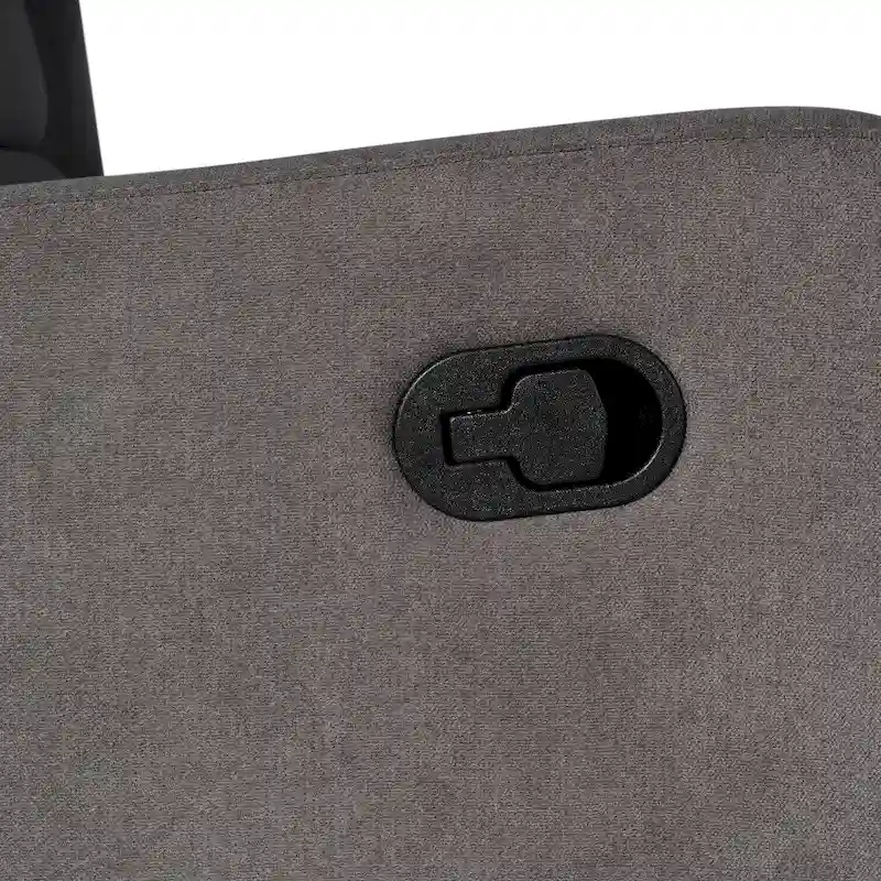 Wingback Manual Recliner Swivel Glider, Cream/Light Gray/Dark Gray, 3-Position, Seats 1