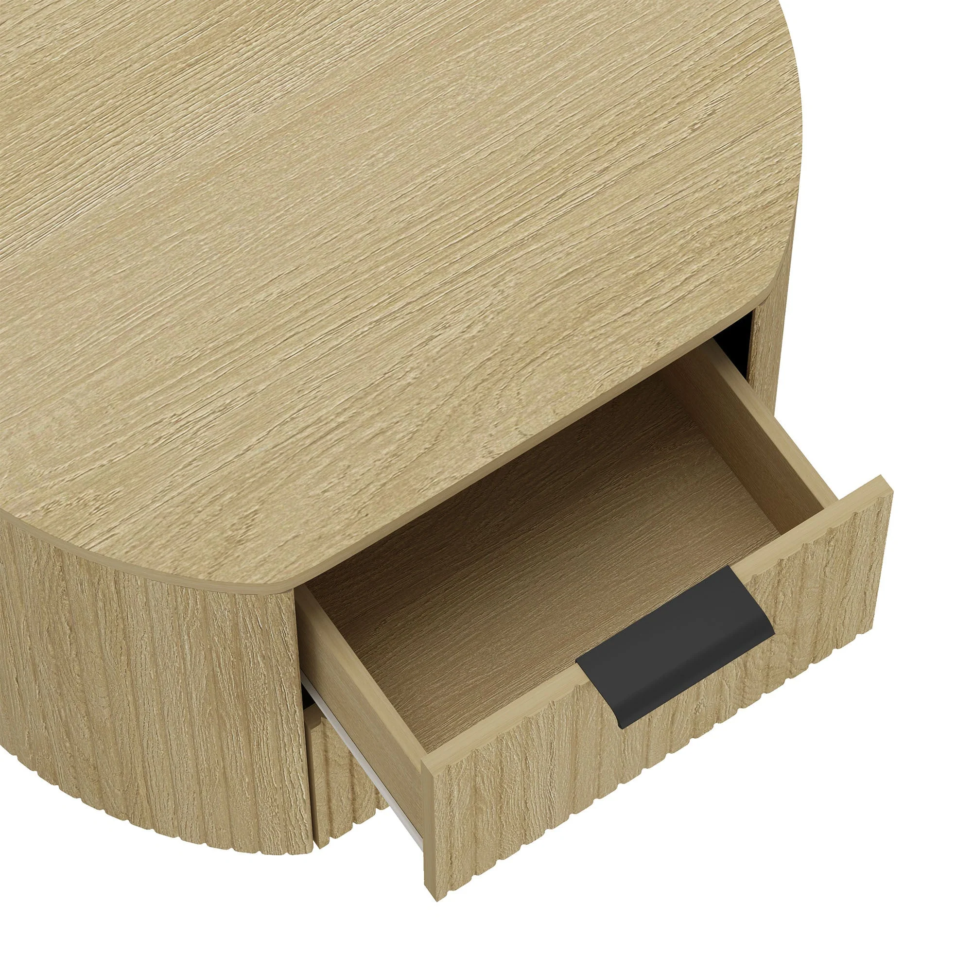 Olivia Fluted 27' 2-Drawer Nightstand