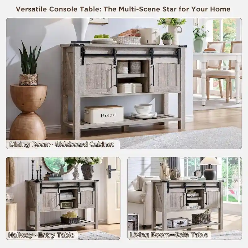 Farmhouse Entryway Table, Rustic Console Table, Wood Sofa Table