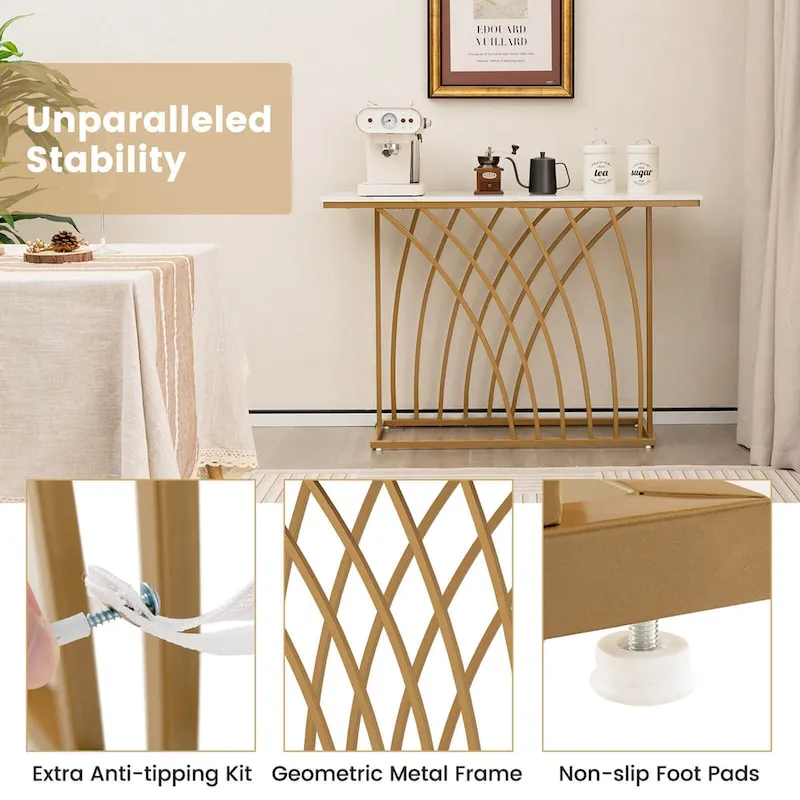 48 Console Table Modern Accent Entryway Table Long End Table