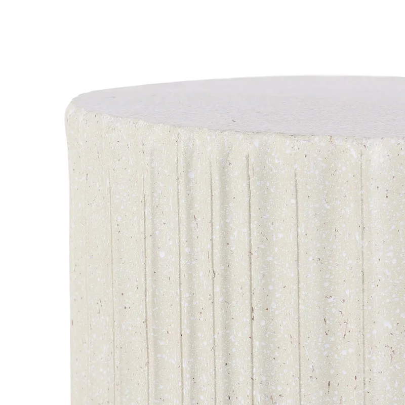 Kline 19  Modern Art Deco Tambour Accent Table , by JONATHAN Y