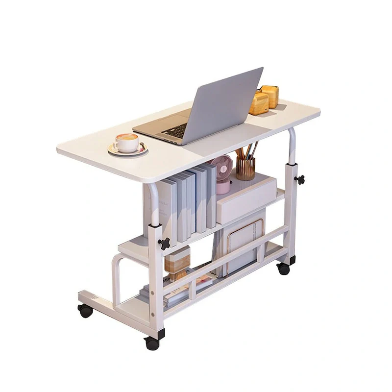 31.5 Mobile Standing Desk, Adjustable Height Portable Rolling Desk Small Computer Desk, Mobile Stand Up Desk W/Wheels