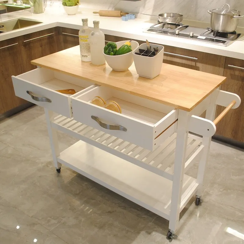Kitchen Island & Kitchen Cart(no include stool)