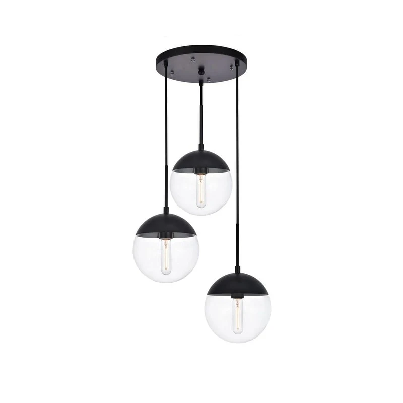 3-Light 18 inch Pendant with Clear Glass