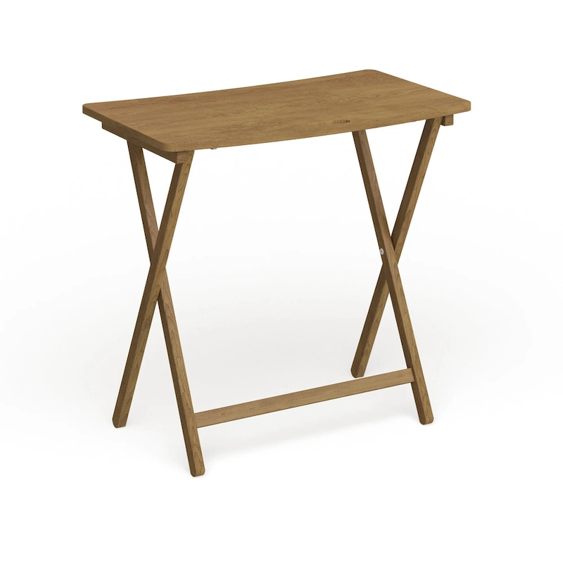 Copper Grove Goosefoot Folding TV Tray Table with Solid Hardwood